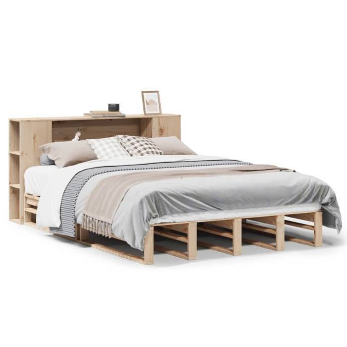 VidaXL Bunk Bed Without Mattress 140x190 Cm Solid Wood, Bed, Bedroom Furniture, Bed with Storage, Bed 3323896