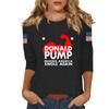 Women's Casual Fashionable Sexy Comfortable Neck Three-Quarter Sleeve Top