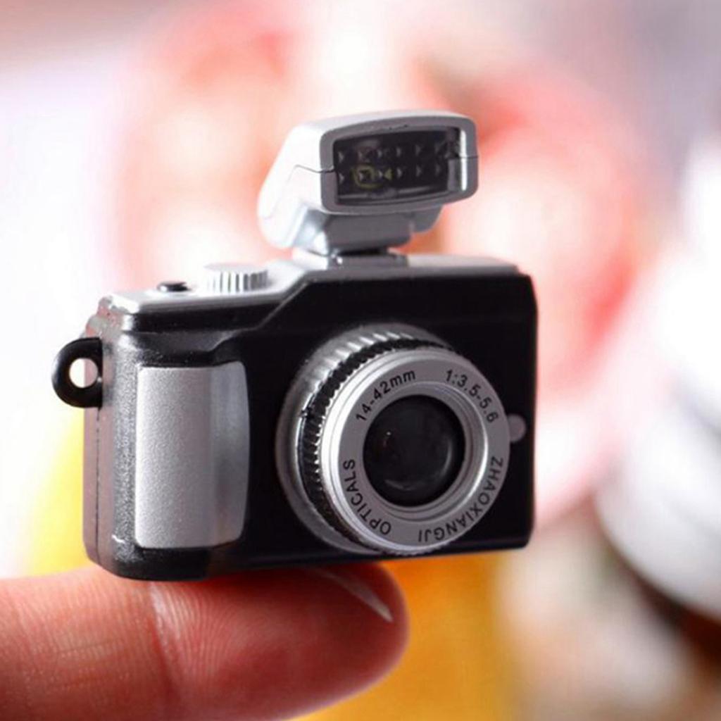 1:12 Miniature Digital Camera with Lanyard SLR for Dollhouse Dolls ...
