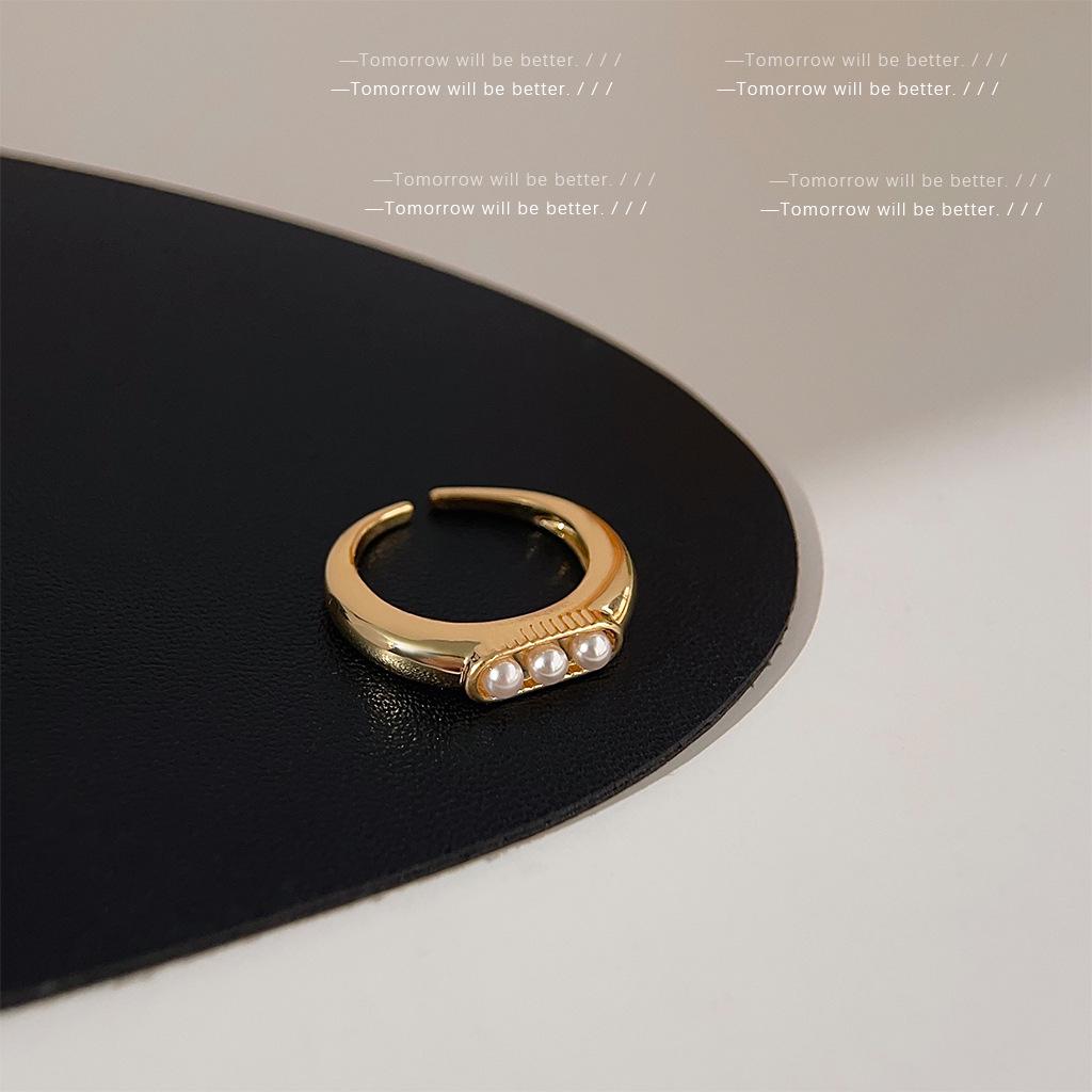 

Ретро Цветной Блок Регулируемое Кольцо с Масляной Каплей - Модное Нишевое Кольцо на Палец Открытого Дизайна