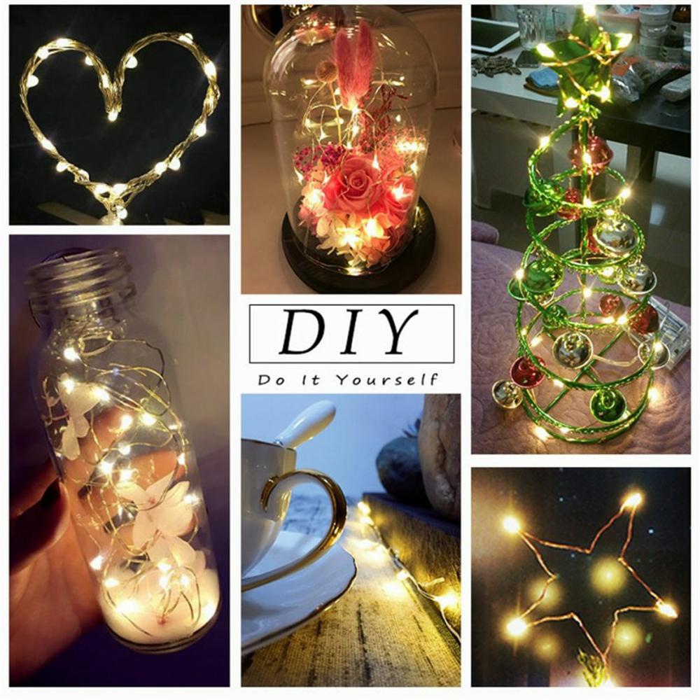 20/50/100 LED USB Fairy String Lights LED USB Copper Wire Garland Holiday Lighting USB Powered Wall Decor Lamp Christmas Decor Halloween Decorations