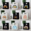 Rainbow Print Portable Lunch Bags Thermal Insulated Bento Box Tote Office Cooler School Picnic Food Storage Pouch for Women Kids