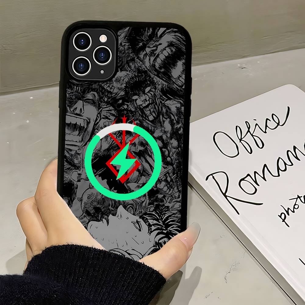 

Anime Fashion Berserk Guts Phone Case For IPhone 17 16 15 14 13 12 11 Pro Max Plus Magsafe Magnetic Shell iPhone 17