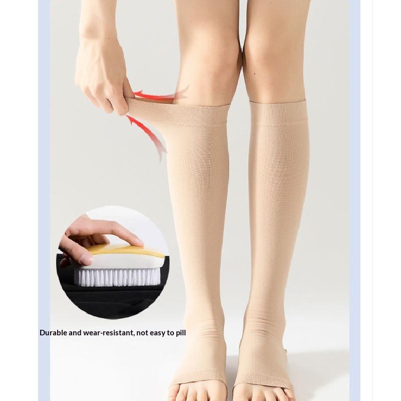 Compression Socks Thight High Pressure Open Toe Varicose Stockings Men Women