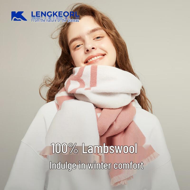 LENGKEORL Women's 100% Wool Scarf