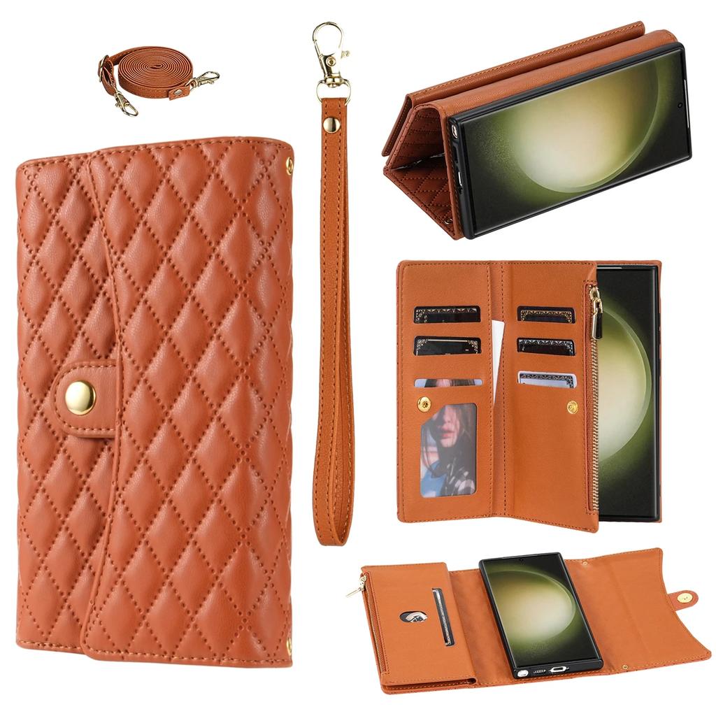 Crossbody Leather Case For Samsung Galaxy A16 A36 A56 A06 A15 A25 A35 A55 A14 A24 A34 A54 A13 A23 A33 A53 A05S A04S Wallet Cover