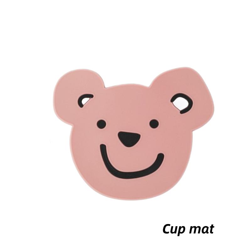 

1 шт. Мультяшный адиабатический силиконовый теплоизолированный коврик, подставка под чашку для напитков и кофе Brown Bear
