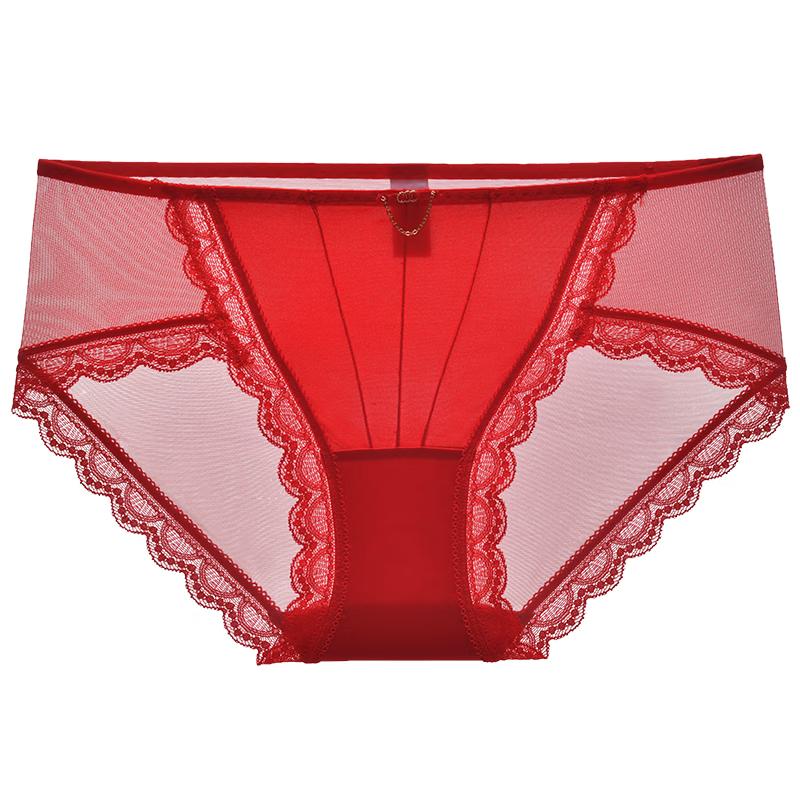 

Женские сексуальные кружевные сетчатые трусы Mybody со средней посадкой L