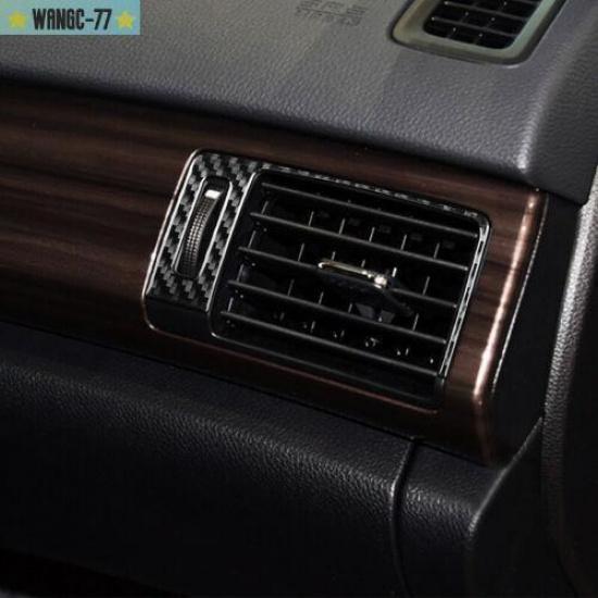 Carbon Fiber Car Air Vent Outlet Cover Trim For 2014-2017 Honda Accord New