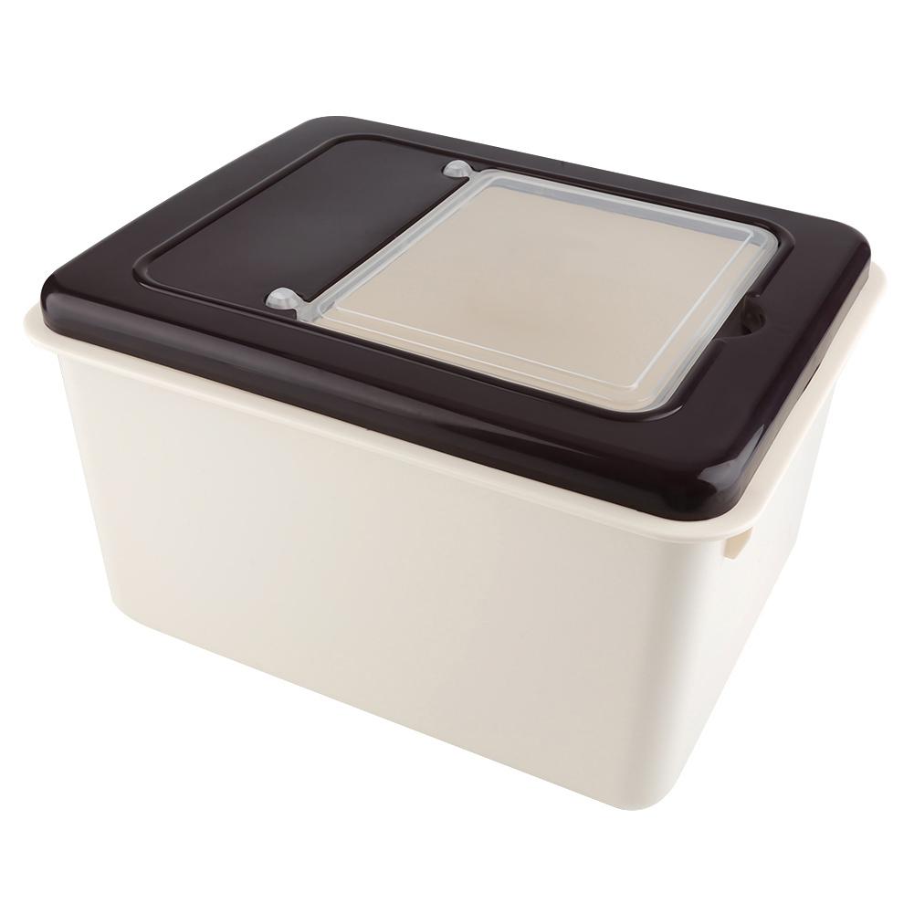 Portable Rice Storage Bin Kitchen Plastic Cereal Grain Bean Food Storing Box Food Container(#2)