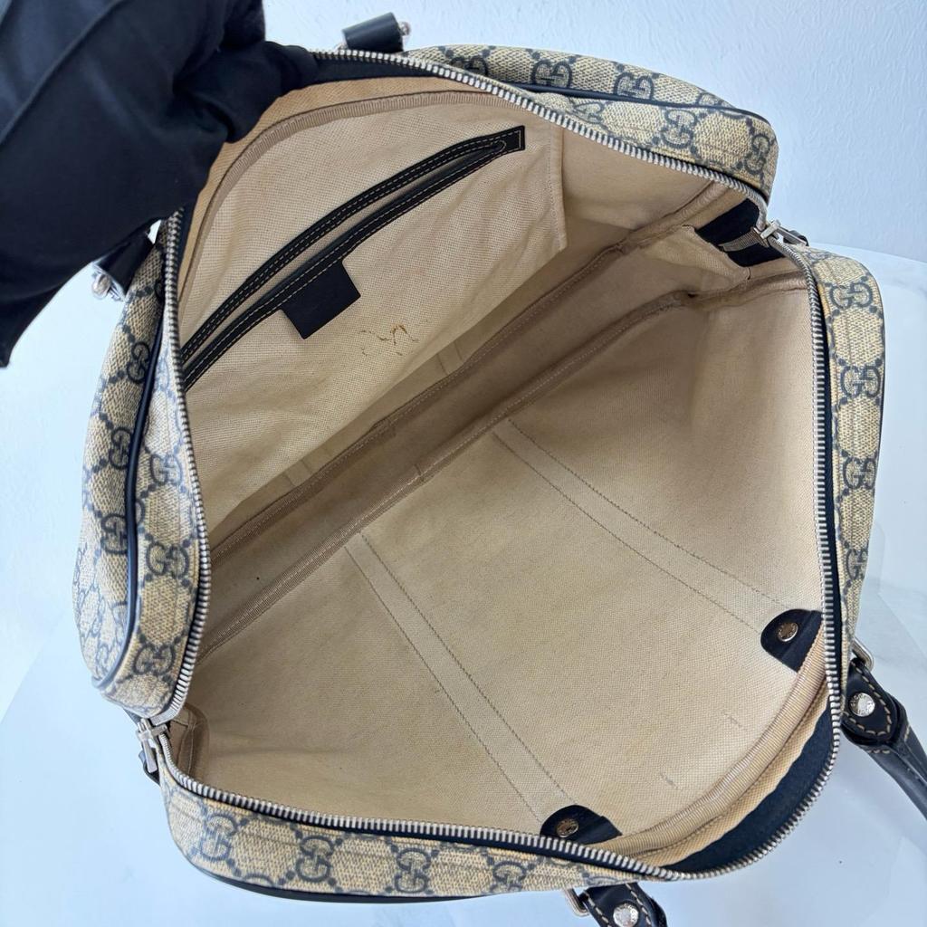 [Occasion] Sac cabas Joy en toile enduite monogramme couleur beige, bijouterie argentée - État moyen #XATX26