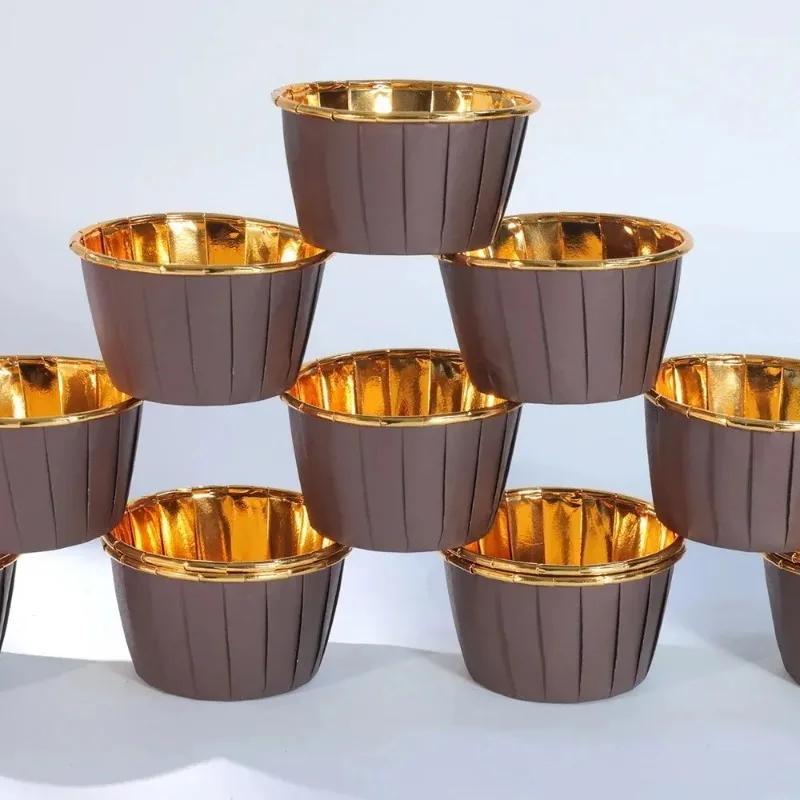Large 50PCS Pack Muffin Cupcake Liner Cake Wrappers Baking Cup Tray Case Cake Paper Cups Pastry Tools Party Supplies