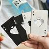 Kreativní pikový otvírák na láhve z nerezové oceli ve tvaru pokerové karty, otvírák na láhve ve tvaru kreditní karty, přenosný barový, restaurační, domácí nástroj
