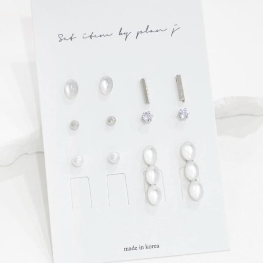 Women's Accessories Clear Earrings (Choose 1 of 2) Set (13868574)