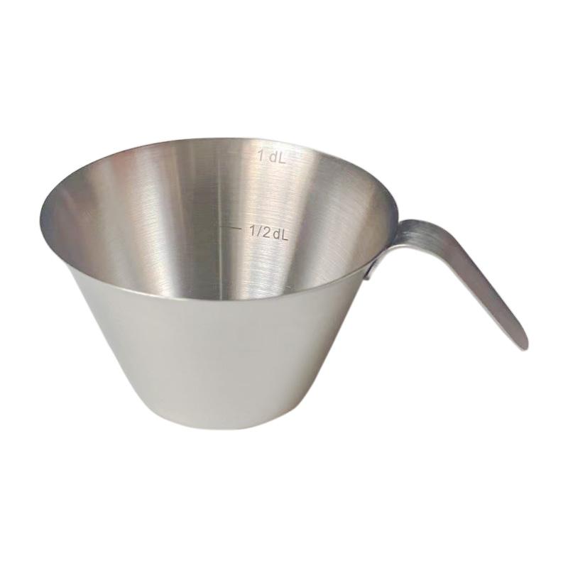 

Кувшин из нержавеющей стали 304, 100 мл, кофейная кружка, мерный стакан для эспрессо с ручкой для инструментов бариста, кофемашина, кувшин для молока Stainless Steel