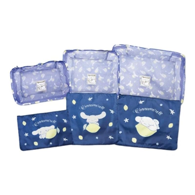 

Hatayama Shoji 6 piece travel pouch set fruit hug Cinnamoroll Mesh (small) H20 x W29 x D11cm 33202821