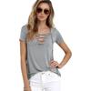 Women Short Sleeve T-Shirt Sexy V-Neck Tops Ladies Summer Casual Pullover Blouse