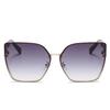 Oversized Cat Eye Sunglasses Women New Vintage Shades Brand Design Retro Big Sun Glasses Uv400 Fashion Rimless Eyewear Female