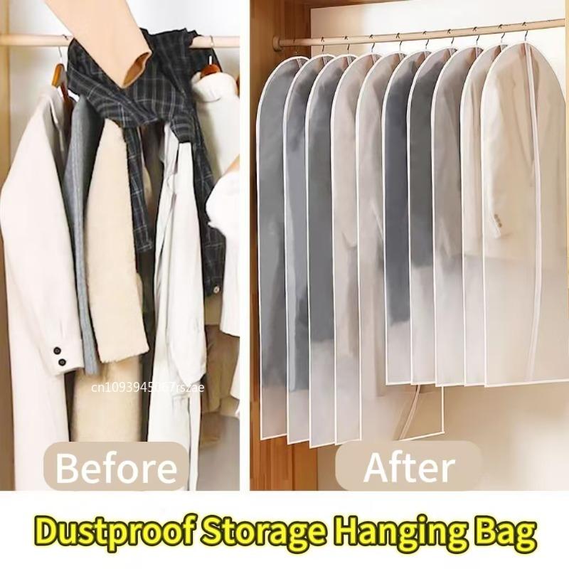 Kleidersack Kleidung Staubschutz für Schrankaufbewahrung Kunststoff Designer Kleiderhüllen Haushalt Mantel Anzug Abdeckung Hängende Kleidersack