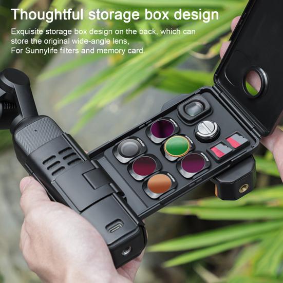 Handyhalter-Adapter Positionierung Multifunktional mit Präzisionsloch Aufbewahrungsbox Erweiterbar Mobiltelefon