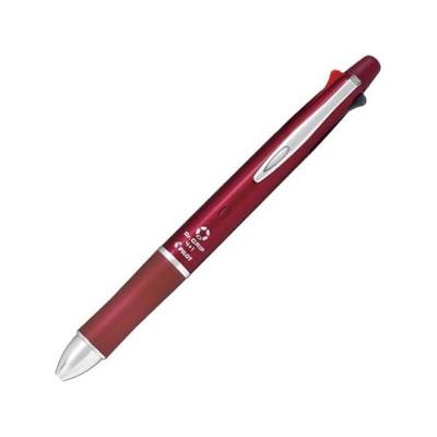Pilot Dr. Grip 4+1 0.7mm 4 Color Ballpoint Pen + 0.5mm Mechanical Pencil, Bordeaux Body, Smooth & Dark Writing Oil-Based Ink, Acro Ink,