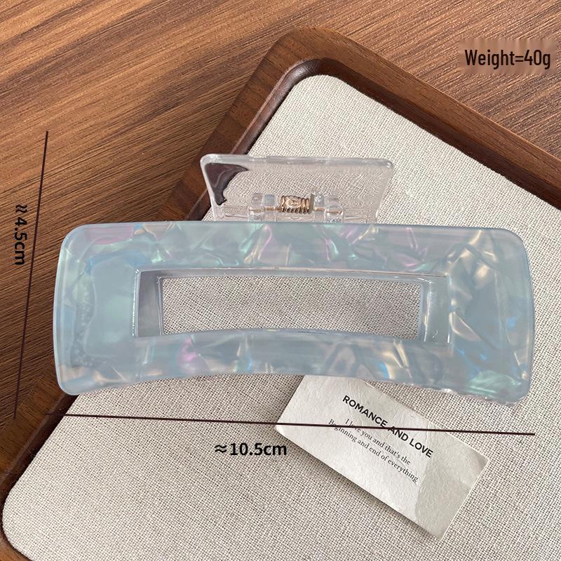 Mermaid Scale Extra Large Square Claw Clip for Thick Hair