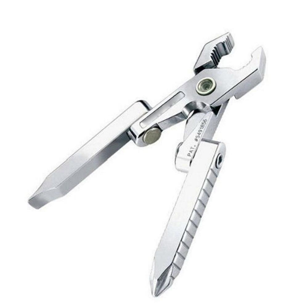 Multifunctional Stainless Steel Mini Pliers Key Chain Pocket Screwdriver for Daily Maintenance
