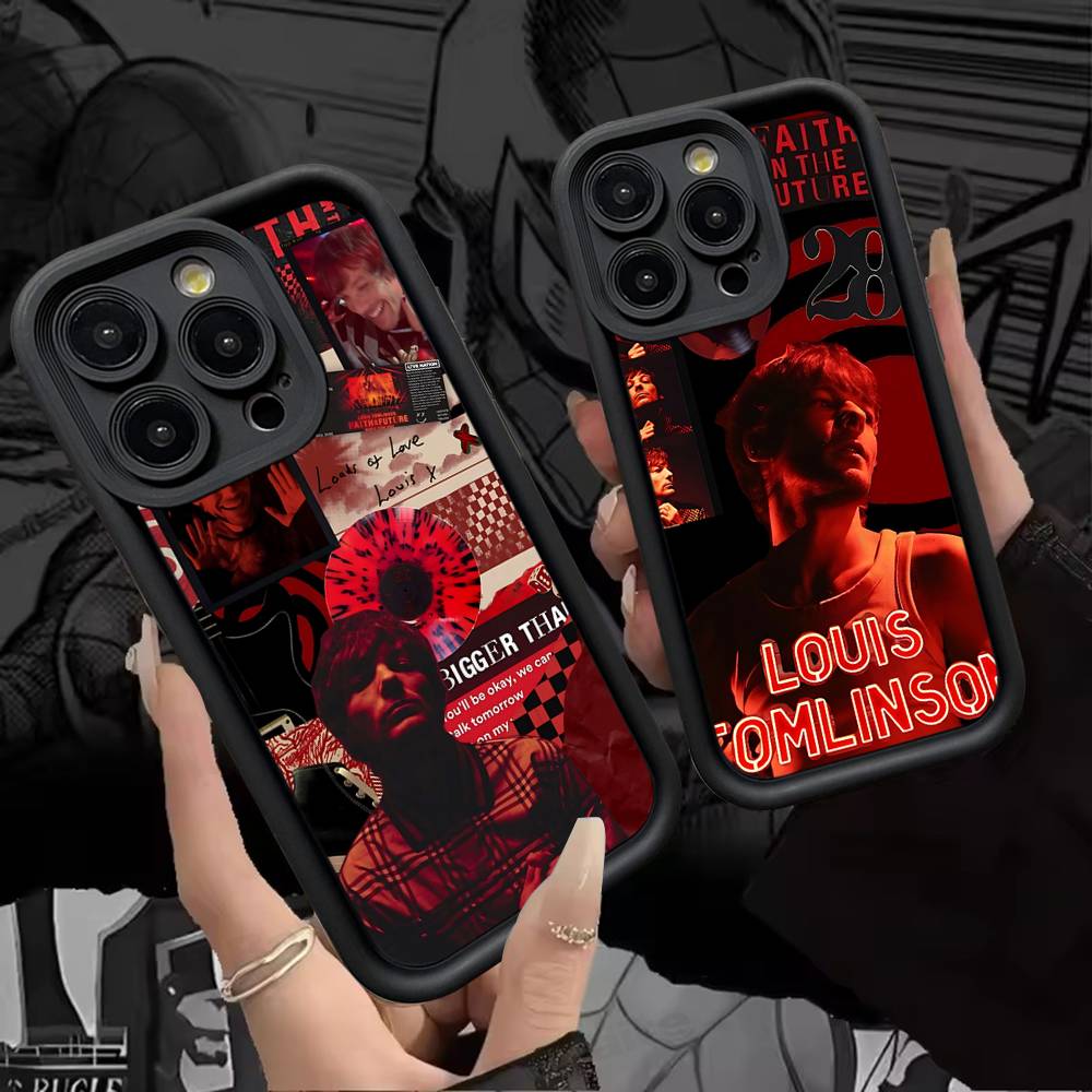 L-Luis M-Miguel Singer For IPhone 17 Pro Max 16 15 14 13 12 11 Plus Black Soft Phone Cover