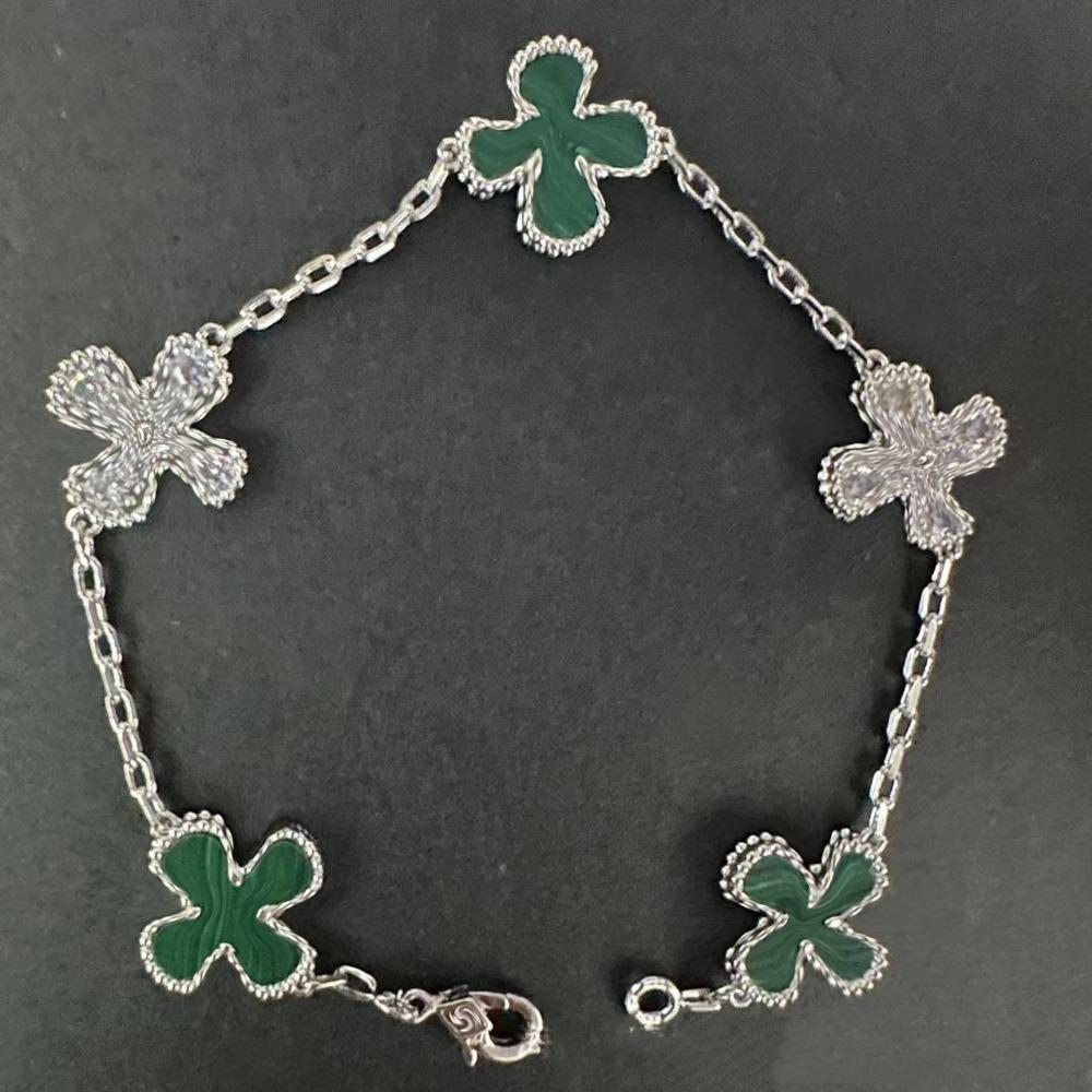 High Version Four-leaf Clover Bracelet Female Mother-of-pearl Agate Five-flower Ladies Bracelet