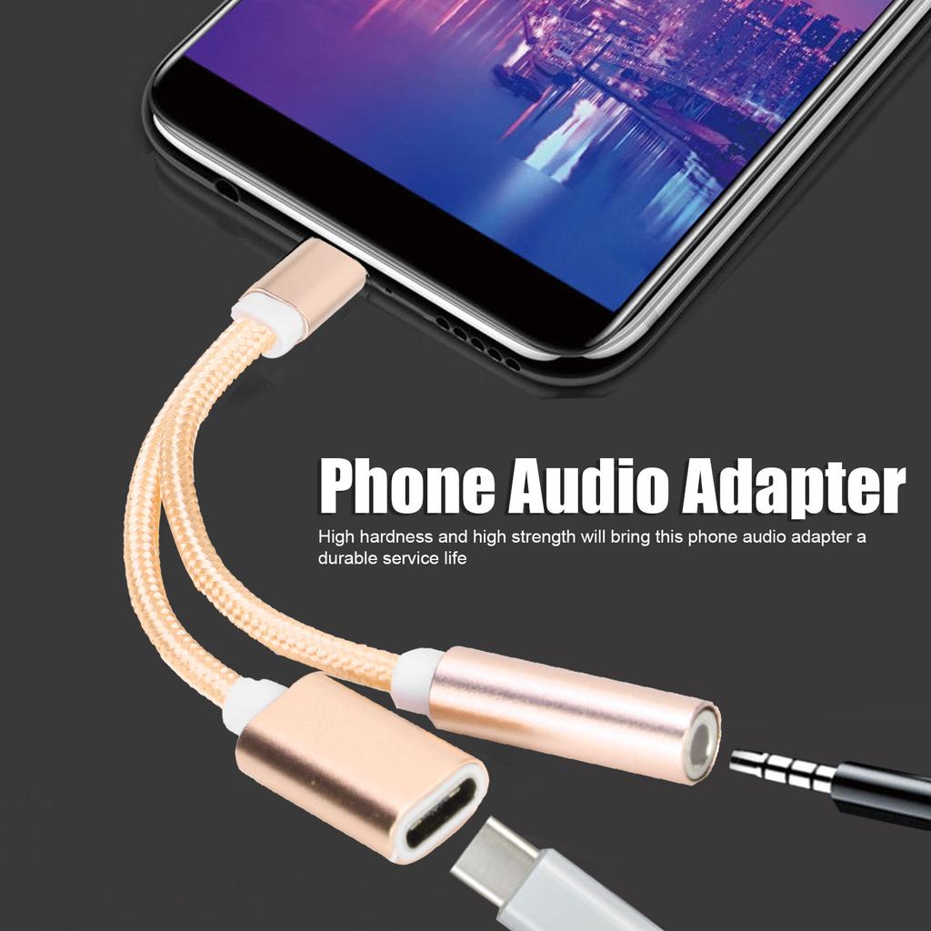 Phone   Adapter Type C To 3.5mm   Earphone Adapter 2 In 1 Converter for XiaomiCelsiusHuawei