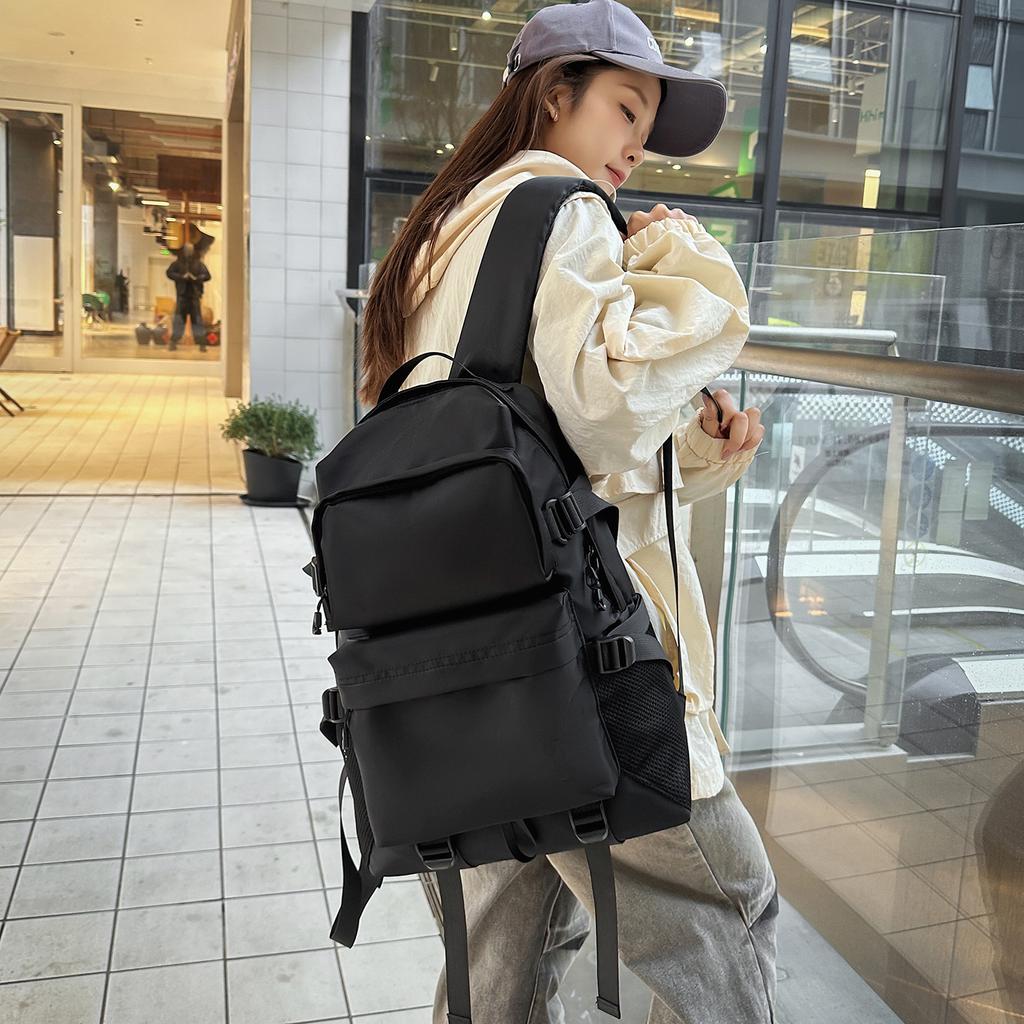 Schoolbag Student School Bag New Male and Female High School Student College Student Backpack Large Capacity Casual Versatile Travel Bag Couple