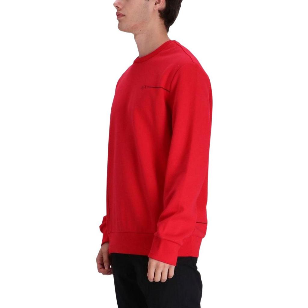 Armani Exchange Ss23 Logo Print Crewneck Sweatshirt Men Sweatshirt Red 3RZMBC-ZJCAZ-14AQ