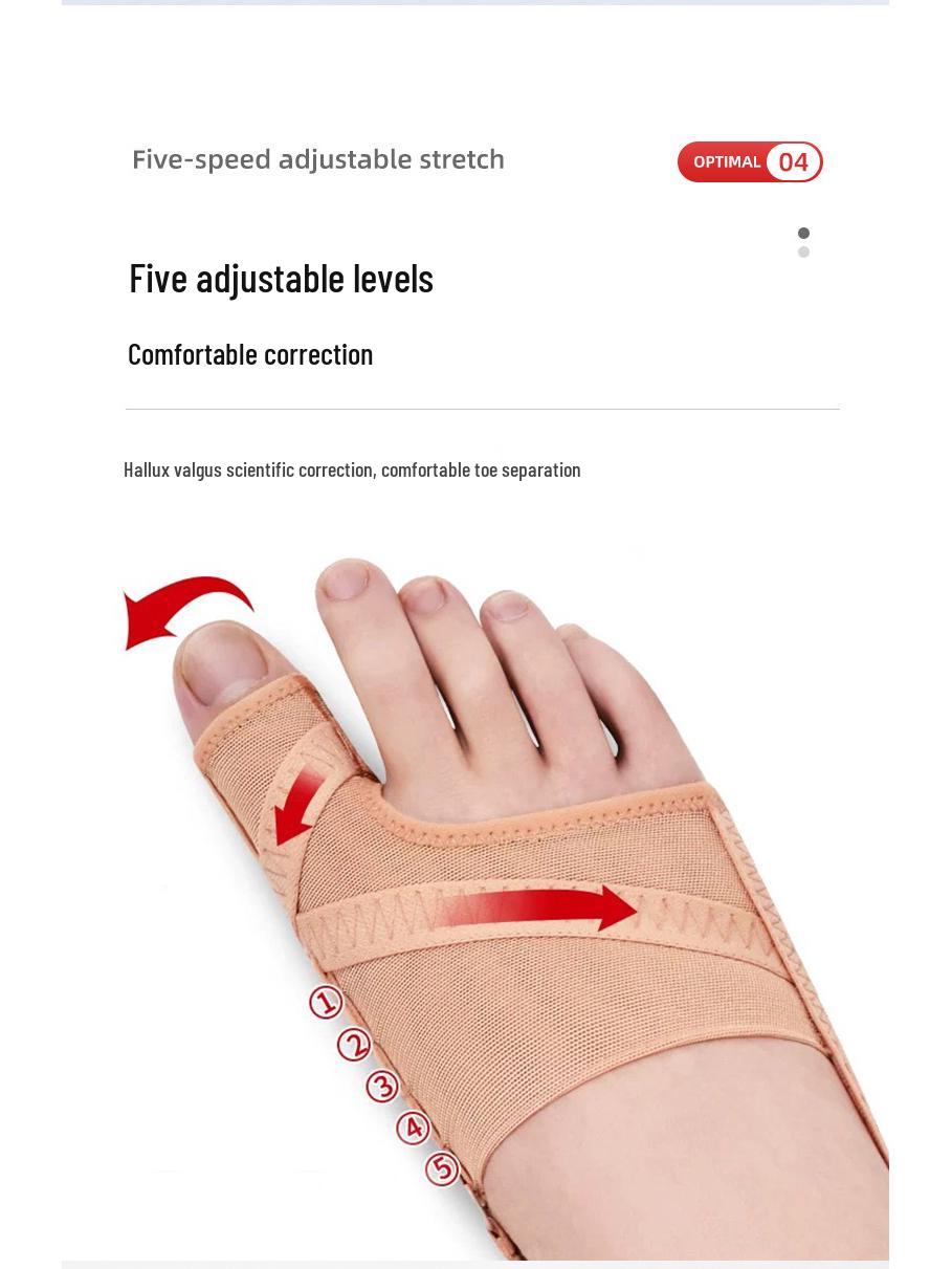 

Ультратонкий дышащий корректор для косточки большого пальца стопы: Дневная и ночная носка, Носок-рукав для выравнивания пальцев ног S (Shoe Size 33-37)