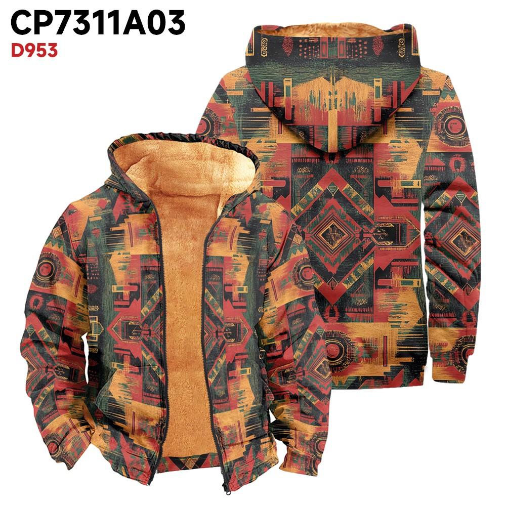 Pánský kabát do kapsy s dlouhým rukávem Fashion Plus Velvet Overcoat