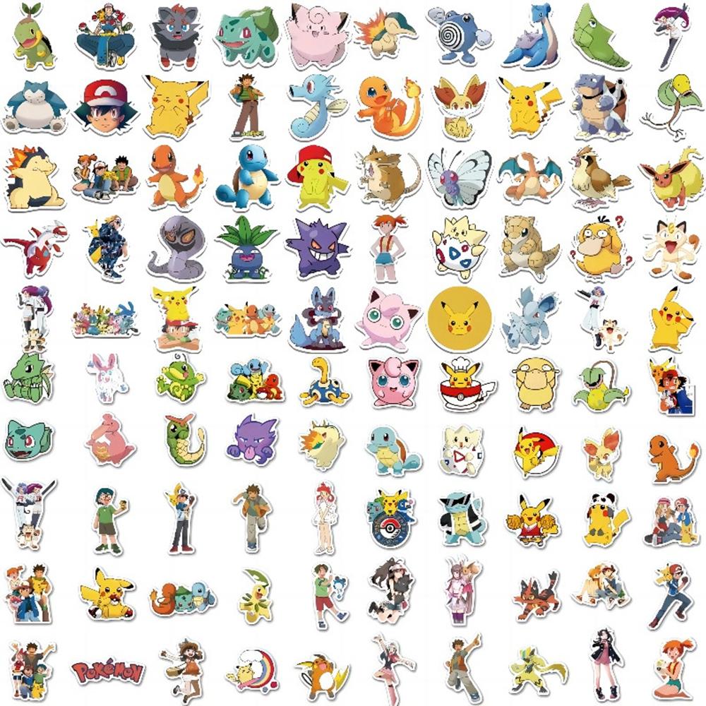 10/30/50/100pcs Cute Pikachu Art Graffiti Stickers Kawaii Decals DIY Skateboard Helmet Laptop Classic Anime Sticker Pack