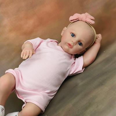 Reborn Baby Doll Maddie Mixed Silicone Vinyl Finished 3D Painted Skin Veins Art Collection Doll Gift For Girls