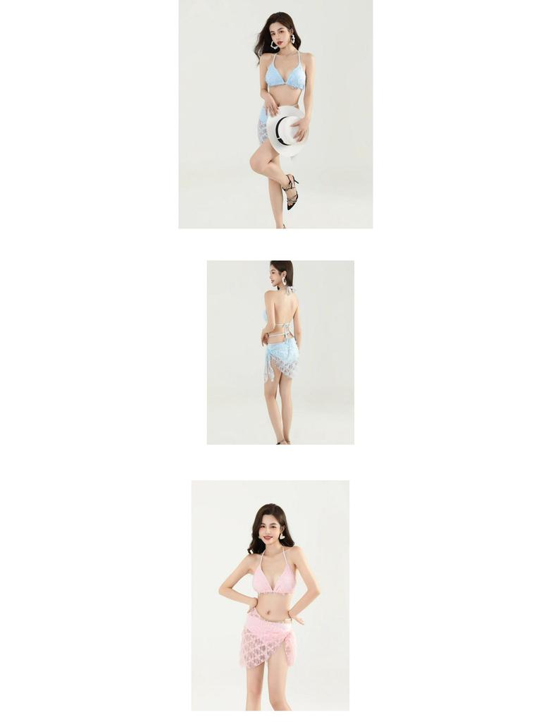 2025 New Hot Girl Style Sexy Three-Piece Bikini Swimsuit