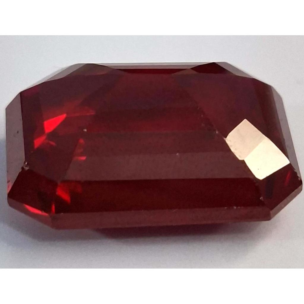 Mozambique Red Ruby Natural 36-38 Ct Emerald Cut Beautiful Certified Gemstone