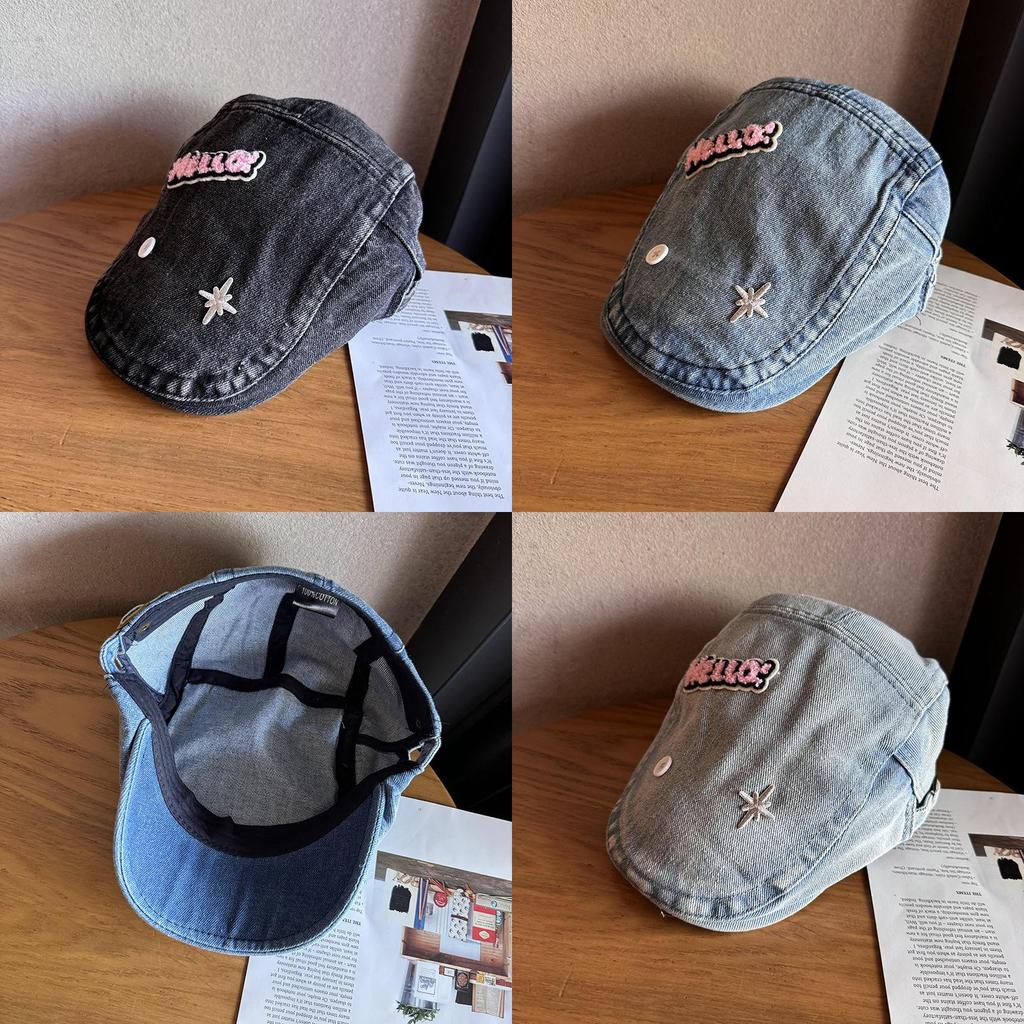 Denim Bucket Hat For Women With Sun Protection Breathable Fabric Summer Fashion Accessory