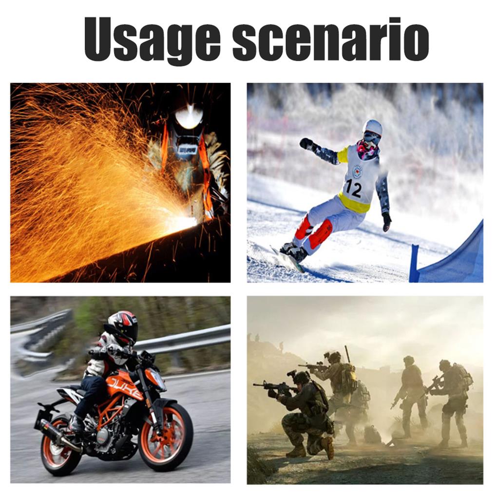 Motorcycle Goggles Face Cover Simple Protective Covers Skull Modeling Cycling Skiing Facial Protector Helmet Fitting