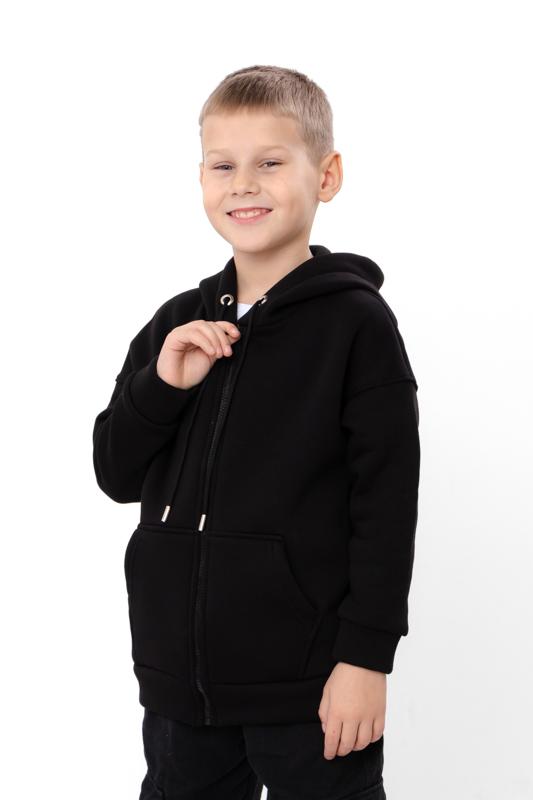 Boys' Warm Zip Hoodie – Plain Everyday Wear, Winter 6395-025-4 HC