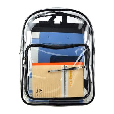 [NOTAG] Men's Transparent Backpack, A4 Size, Large Capacity, PVC, Anti-Static, Vinyl, Clean Room, Waterproof, Durable, Unisex, Popular (A)