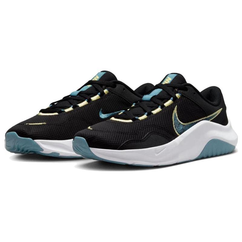 Nike Legend Essential 3 Next Nature 'Black Aqua Lemon' Dámské tréninkové fotbalové boty DM1119-006