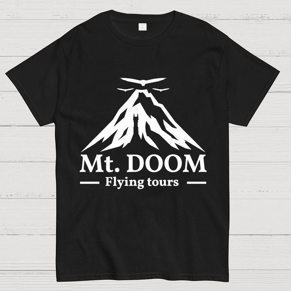 Mt. DOOM Flying Tours Cotton Summer Casual Cool Loose T-Shirt