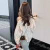 Women's Cotton Linen V-Neck Long Sleeve Blouse - Spring/Autumn Loose Casual Style
