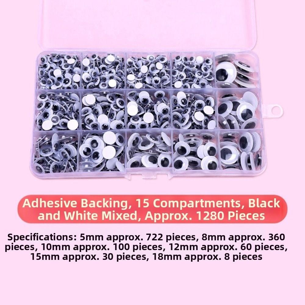 50/100pcs/bag DIY Colorful Activity Eyeballs Plastic Dolls Eyes Accessories Toys