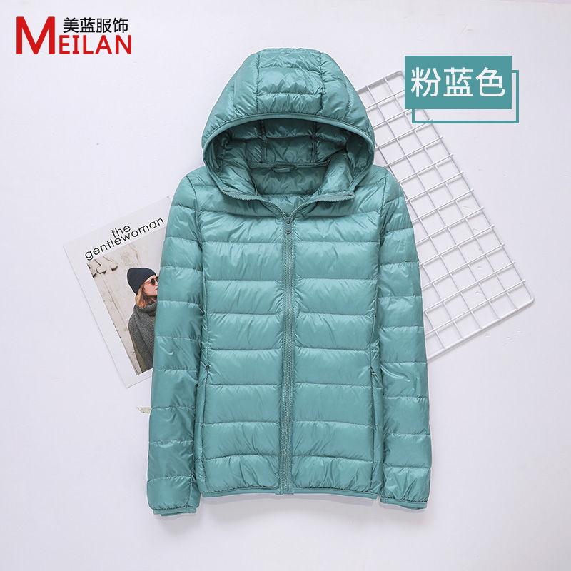 Down jacket women's new short light and thick warm and slim fashion jacket