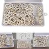 80pcs Keychains with Chain and 80pcs Jump Rings DIY Jewelry Making Accessories