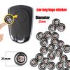 Autocollant d'emblème en aluminium pour clé de voiture à télécommande 25 mm pour DTS ATS CTS SRX Escalade XTS XT5 Tiburon BLS Deville Seville