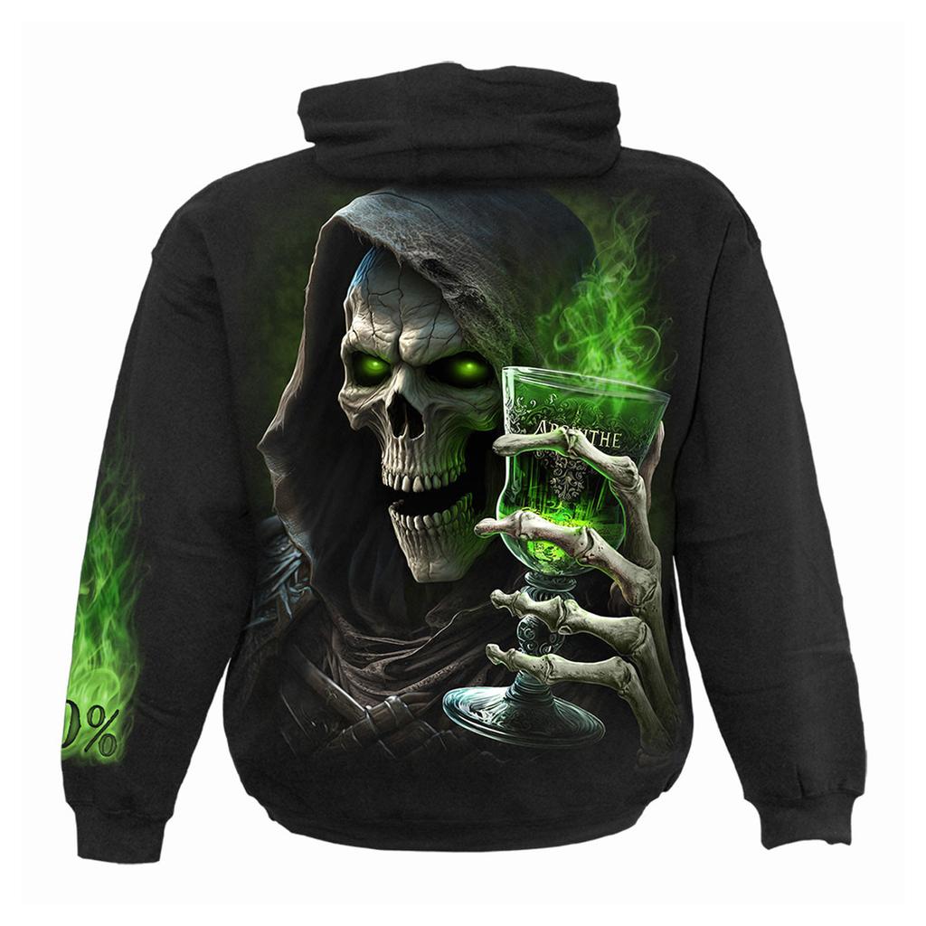 Spiral Direct Unisex Adult The Green Fairy Back & Sleeve Print Pull Over Hoodie